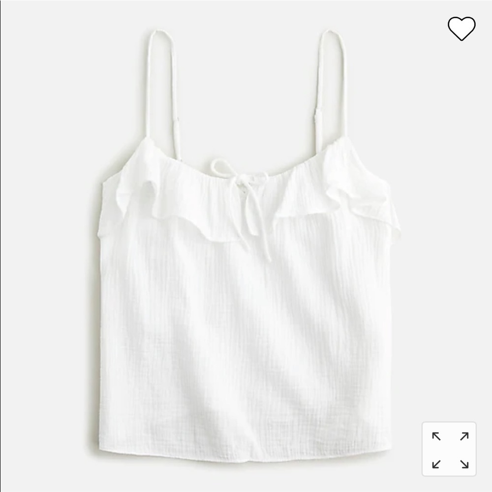 J. Crew Ruffle Soft Gauze Camisole